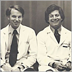 Robert Wood Johnson Foundation Clinical Scholars and best friends, Sankey Williams and John Eisenberg in the 1970s.
