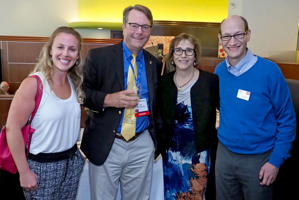 Amanda Letheren, MPH, of Tennessee Knoxville's Department of Public Health; Gerald Kominski, PhD, of UCLA School of Public Health; LDI Deputy Director Joanne Levy; and Robert Lieberthal, PhD, of Public Health at the University of Tennessee Knoxville. 