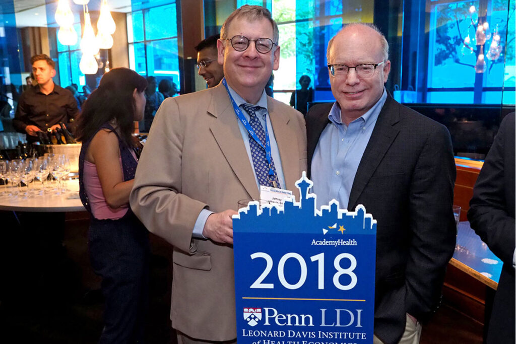 Penn professors Jeffrey Silber and David Asch at the 2018 AcademyHealth Annual Research Meeting