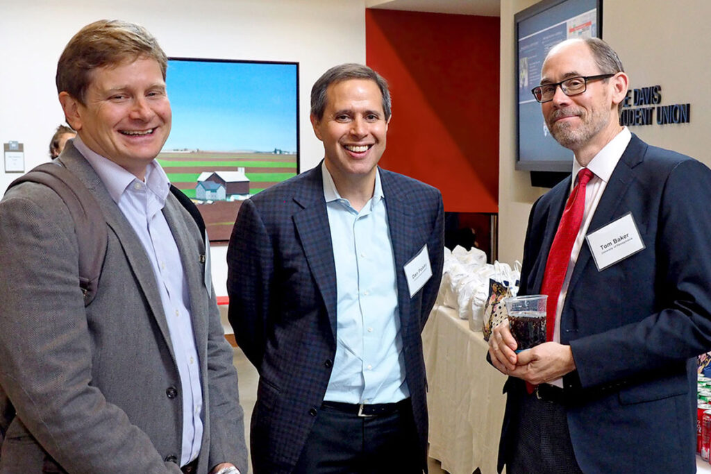 Eric Ellsworth, Director of Health Data Strategy at Consumers Checkbook/Center for the Study of Services; Daniel Polsky, PhD, Executive Director of LDI and Wharton School Professor of Health Care Management; and Tom Baker, JD