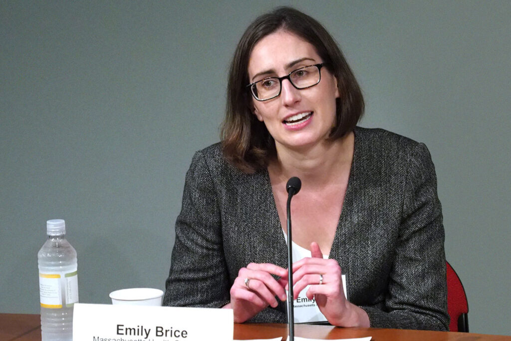 Emily Brice, JD, Deputy Chief of Policy & Strategy for the Massachusetts Health Connector