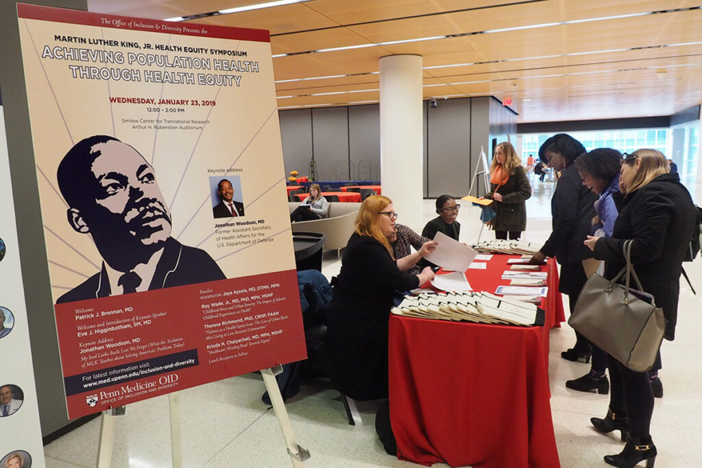 Opening of the fifth annual Martin Luther King, Jr., Health Symposium at the University of Pennsylvania