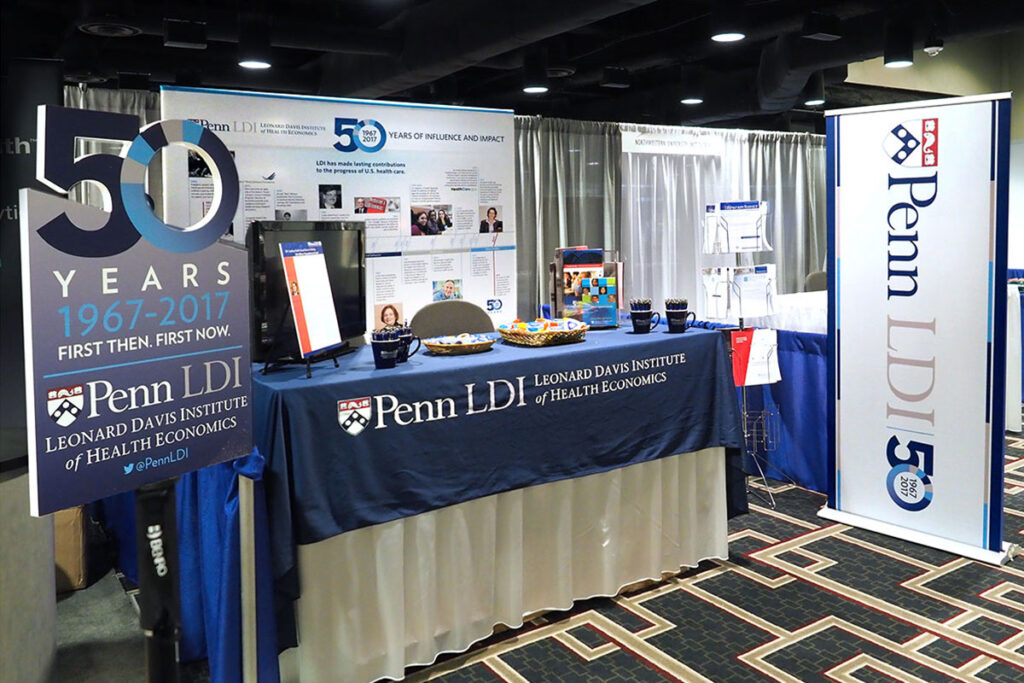 The Penn LDI booth at the 2017 AcademyHealth Annual Research Meeting in New Orleans