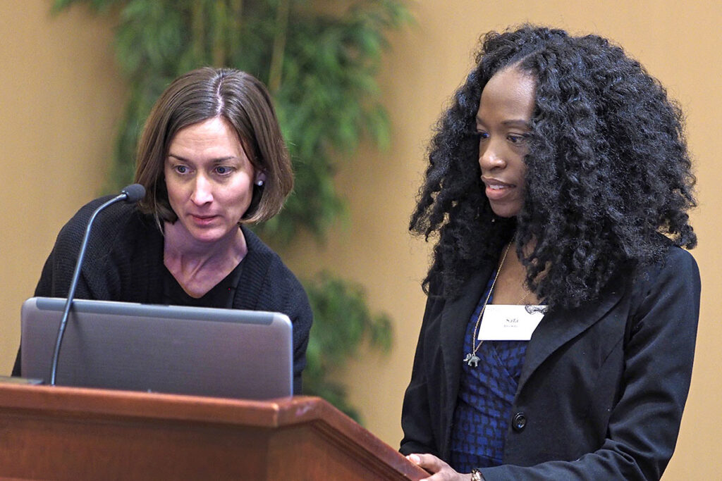 Research Coordinator Safa Browne, and Catherine McDonald, PhD, RN, an affiliate at the Center for Injury Research