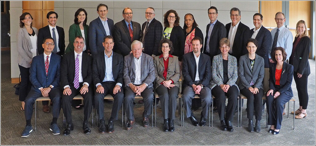 Group photo of Donald R. Gant and the members of the new University of Pennsylvania's Gant Precision Medicine Consortium
