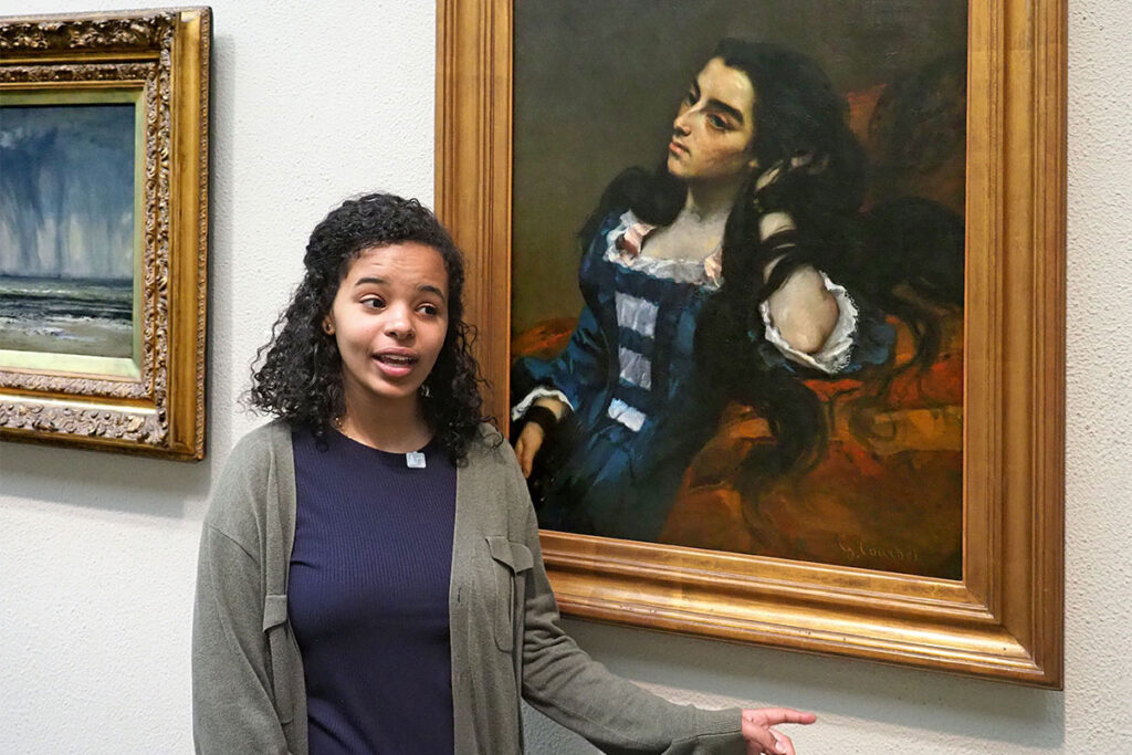 Penn's Helen Fetaw on a tour of the Philadelphia Art Museum