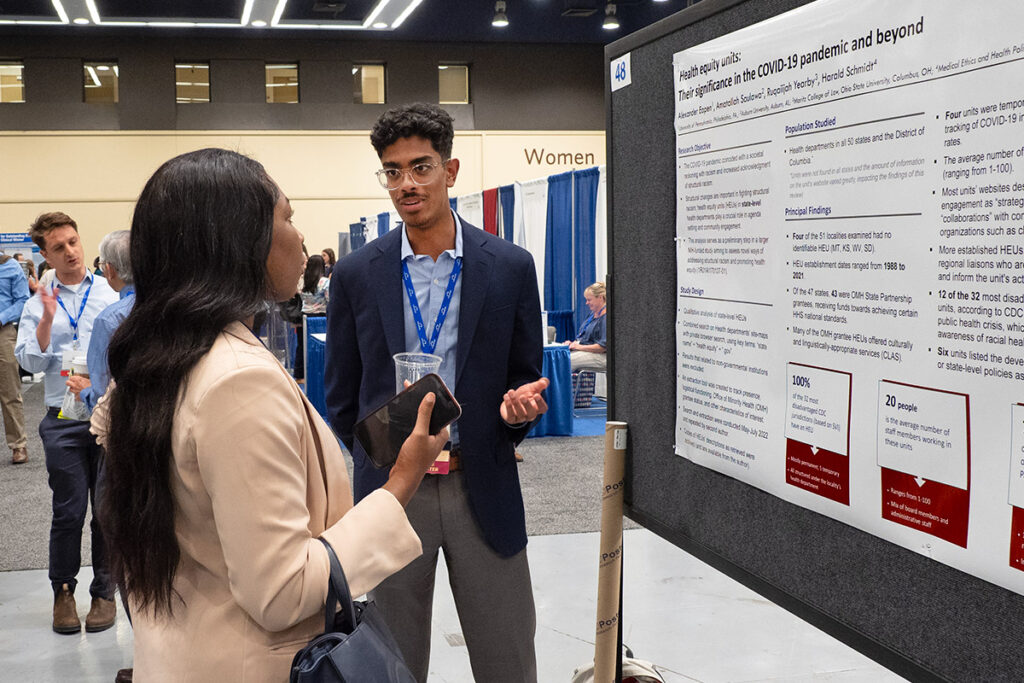 University of Pennsylvania student Alexander Eapen at the 2023 AcademyHealth Annual Research Meeting