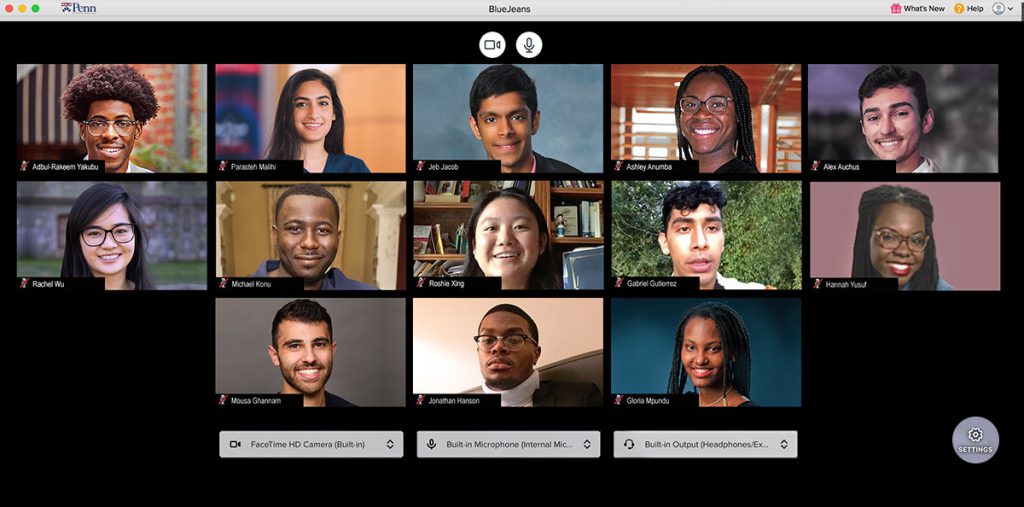 Class members of the 2020 University of Pennsylvania Summer Undergraduate Minority Research program (SUMR).