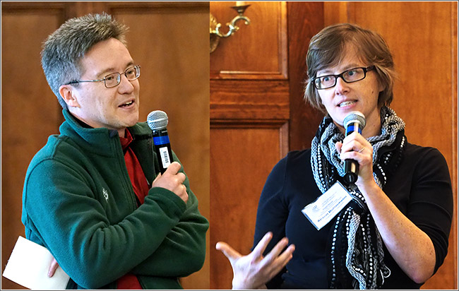 Kevin Volpp, Executive Director of Penn's Center for Health Incentives and Behavioral Economics (CHIBE), with Penn Nursing's Alison Buttenheim